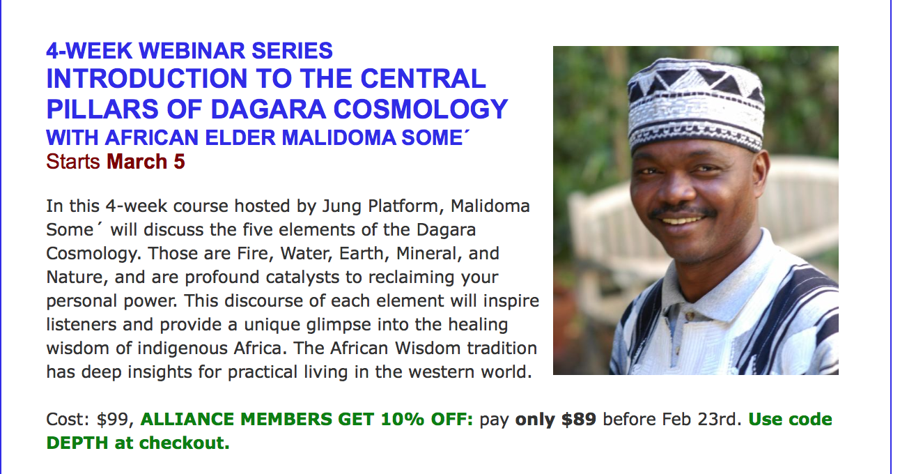 Malidoma Some webinar series